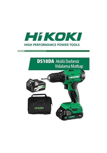 Hikoki Ds18da 18 V 5.0 Ah Akülü Darbesiz Vidalama Matkap