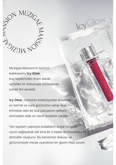 Muzigae Mansion Uzun Süre Parlak Görünüm Sunan Lip Gloss Icy Glow 02 Bloom 02 Bloom