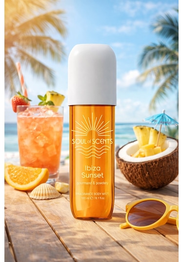 Ibiza Sunset Gourmand & Powdery Body Mist 180 Ml