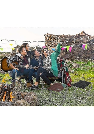 Bloomnest Küçük Taşınabilir Katlanır Tabure, Mini Kamp Sandalyesi, Altın-siyah Altın - Siyah