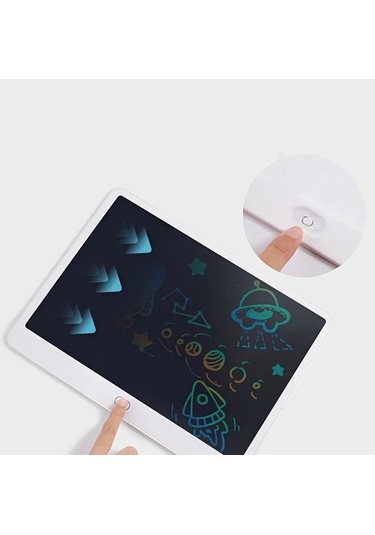 Trendooze 11 İnç Beyaz Lcd Yazı Çizim Tableti Çocuklar İçin Eğitici Oyuncak Gaojunshop01 Beyaz