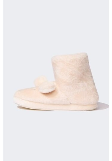 DeFacto Kız Çocuk Düz Taban Panduf D3444A824WNBG47 Bej