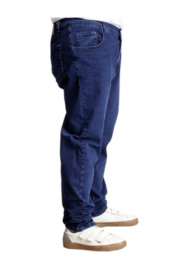 Mode Xl Büyük Beden Erkek Kot Pantolon Paris Star 23908 Mavi 001