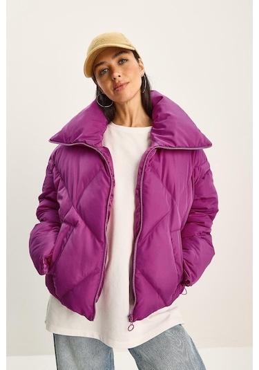 Shade Kadın Oversize Şişme Mont 10191065 - Fuşya