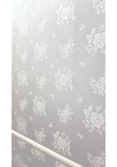 N11 Özel Çiçek Desenli Çift Mekanizmalı Tül Stor Perde (228365408)