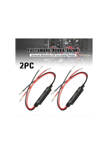 Yamaha/honda/suzuki İçin 2 Adet 10w Evrensel Motosiklet Led Dönüş Sinyali Göstergesi Yük Dirençli Flaşör Çok Renkli