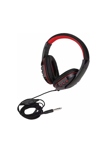 Oyuncu Kulaklığı Kulak Üstü Kablolu Stereo Mikrofonlu Yumuşak Kulak Yastığı