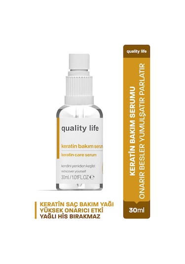 Quality Life Yoğun Keratin Bakımı Serumu Keratin 30 ML