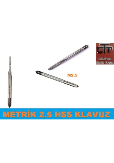 M2.5 Klavuz Hss Diş Açma Klavuzu Metrik 2.5