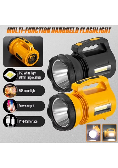 Sones E-smarter 8w5205-2 Küçük Taşıma Işığı Rgb Renkli Lambalar Açık Hava Bisiklet Projektörü Siyah