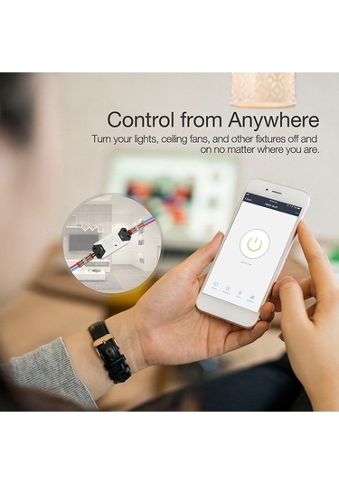 Pazly Dıy Wifi Akıllı Işık Anahtarı Zamanlayıcı Evrensel Kablosuz Uzaktan Kumanda Alexa Google Home Otomasyonu İle Çalışır