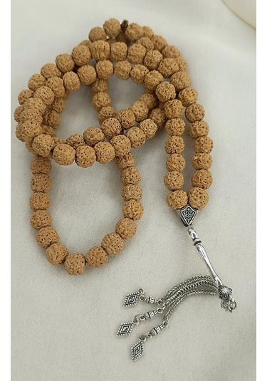Tesbih 99 Lük 10 Mm Doğal Rudraksha Rudraşka Tespih