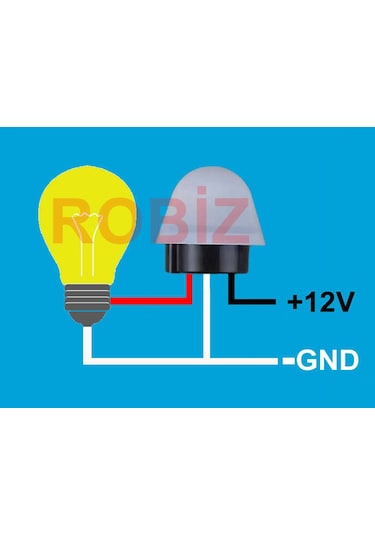 As20 Fotosel Modül Dc 12v Su Geçirmez Sokak Bahçe Park Lambası