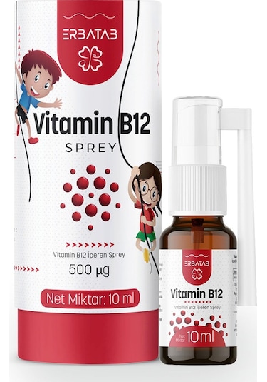 Erbatab Metilkobalamin B12 Sprey 10 ML