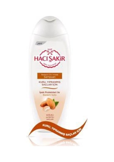 Hacı Şakır Badem Sütlü Kuru ve Yıpranmış Saçlar İçin Şampuan 500 ML