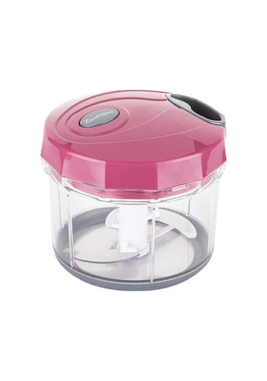 Gri Pembe Büyük Pratik Doğrayıcı ve Çırpıcı 1000Ml Diğer