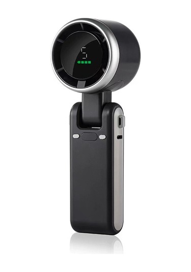 Honmex 3'ü Bir Arada El Tutanlı Mini Turbin Fan: 5 Hızlı Usb Çevirilebilir Masaüstü/neck Fan, 3600mah Batarya Ve Askı Kordonu - Beyaz