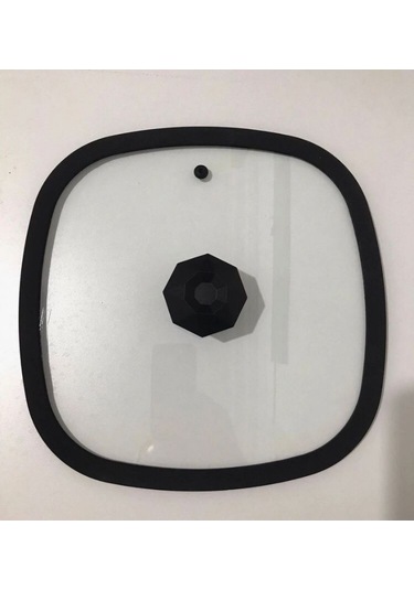 Diamond Kare 28x28 Silikon Cam Kapak Ve Elmas Kulp