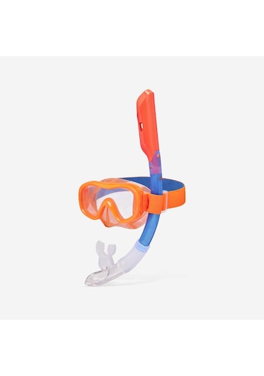 Decathlon Çocuk Şnorkel Maske Seti - Turuncu - Comfort 100