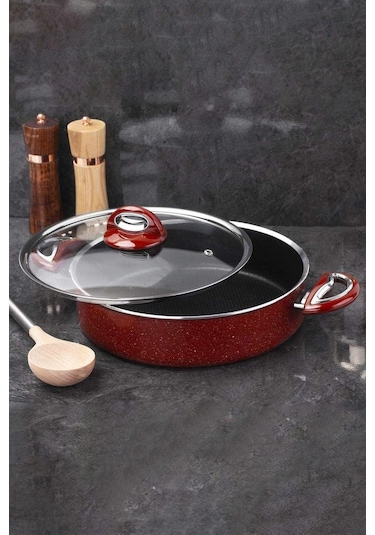 Nishev Taç Titan Granit Derin Tencere 26cm