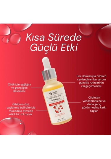 Vi&Op Cosmetics Gilaburu Yağı Özlü Gözaltı Cilt Aydınlatıcı Serum 30 ML