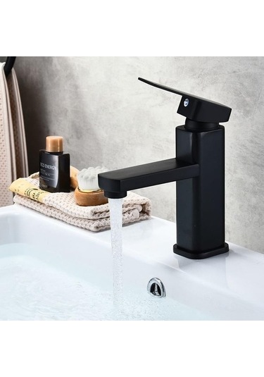 Maoyaya Banyo Musluğu, 60 Cm, Paslanmaz Çelik Siyah, İnox, Kullanışlı Model İnox