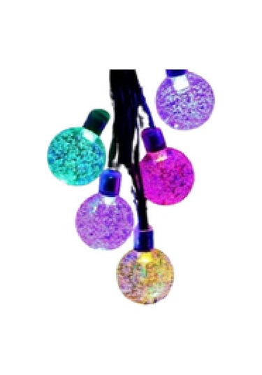 Açık Hava Güneş Bahçe Işıkları - Renkli Işıklar 50led 7m/24ft