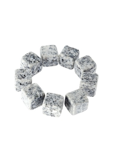 Kosona 9 Adet Granit Whiskey Taşı - Dökülmeyen Soğutma - Ahşap Kutusu Ve Kadife Çanta İle - İçki Severler İçin Siyah - Beyaz