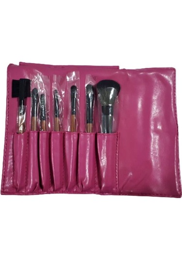Esterella Makyaj Fırça Set 7'li Çantalı Pembe