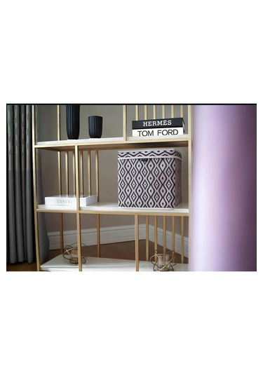 Bohe Raf Düzenleyici Kutu Dolap Organizer 30 X 30 X 30 Bej