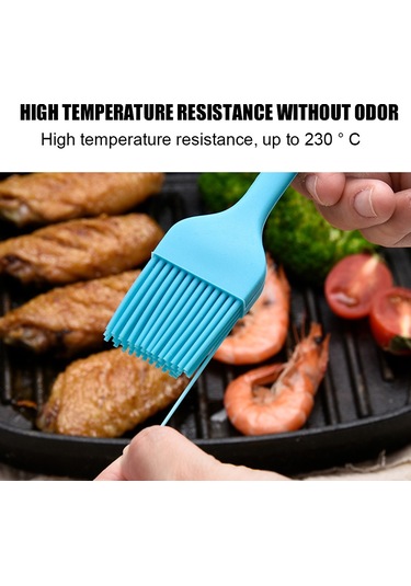 Youtek Yemek Grade Silikon Yağlı Fırça - Isı Dayanıklı, 9 Renk Seçeneği, 21.2cm Ergonomik Tutamaklı, Barbekü Ve Pasta İçin Uygun Çok Renkli