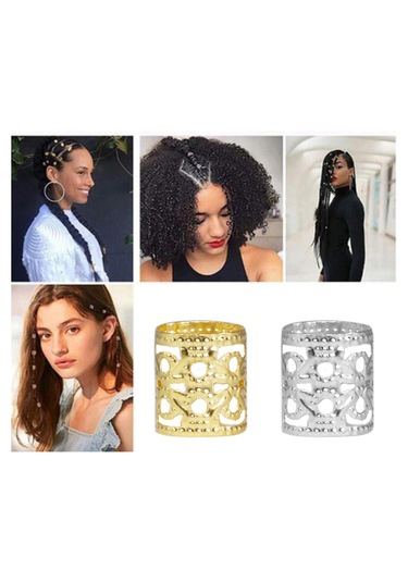 Suntek Örgü Saç Için 100 Adet Kirli Uzatma Tokaları Takı Altın