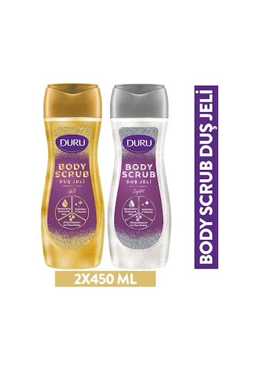 Duru Body Scrub Crystal + Gold Duş Jeli 2 x 450 ML