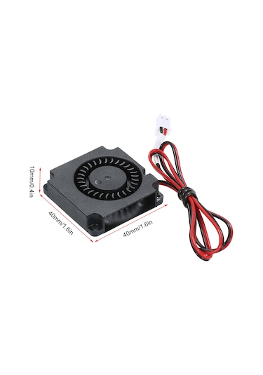 Dianziye Anet Et4/et4x/et4pro Ekstruder Soğutucu Fanı - 24v 0.06a 40x40x10mm, 2 Adet, 50cm Kablolu, 5000rpm, Yüksek Soğutma 2.5 M