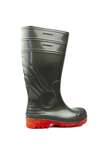 Babalı 2027 Doğan Haki Uzun Kadın İş Çizmesi 36 Cm Siyah