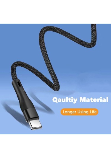 Siyah Vaorlo Manyetik Organize Şarj Kablosu 66w Süper Şarj Veri Kablosu Usb'de Type-c Cc Type-c'ye Type-c/lightning Kablo 56576868