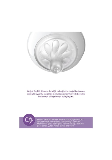 Philips Avent Natural Response Pp Mavi Biberon 1+ Ay 260 Ml PAV-SCY90321