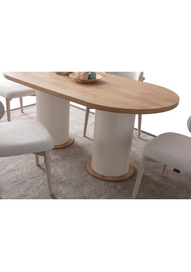 Minima Modern Yemek Masası 4 Sandalye Takım Ahşap