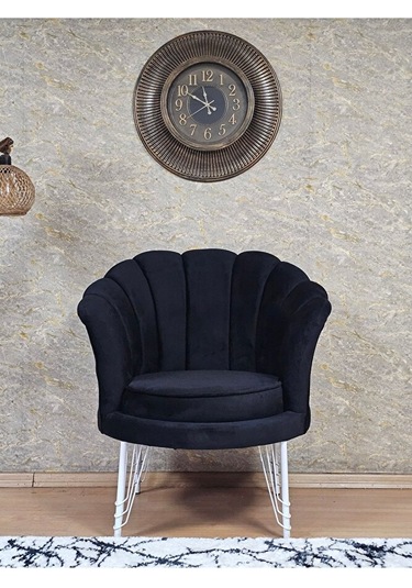 Tekli İstiridye Beyaz Boyalı Telli Ayak Çay Seti Koltuk Tekli Ber Çok Renkli