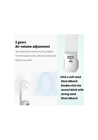 Mini Taşınabilir Fan Soğutucu Vantilatör 8585 Beyaz
