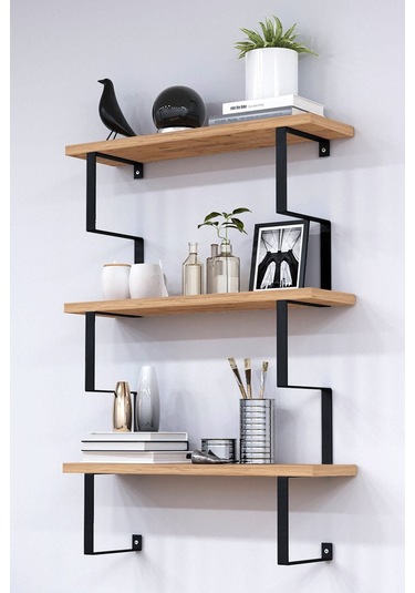 Metal Ayaklı Duvar Rafı, 3 Katlı Duvar Rafı, Kitaplık, Saksılık, Banyo, Mutfak, Salon, 60 70 15 Cm Atlantik Çam Metal Ayaklı Duvar Rafı, 3 Katlı Duvar Rafı, Kitaplık, Saksılık, Banyo, Mutfak, Salon, 60 70 15 Cm Atlantik Çam