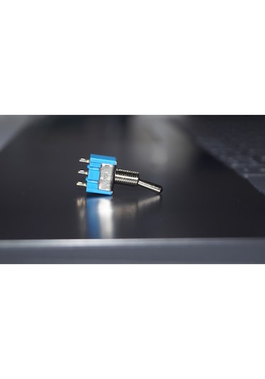 Mini Toggle Switch On-off-on 3 Pin 6a 125vac Mavi Anahtar Mts-103