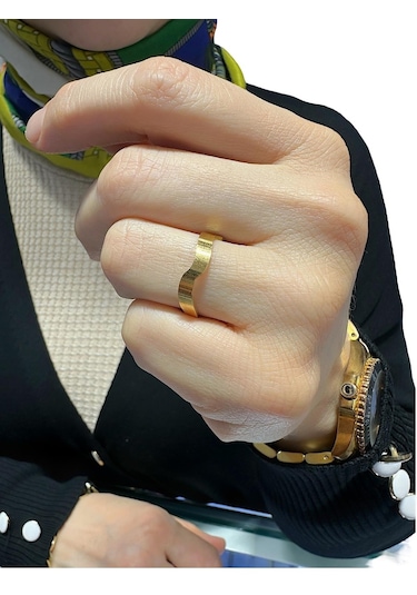 22 Ayar Altın Zikzak 3 Mm Alyans Yüzük