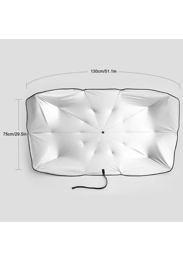 Araba Ön Cam Güneşlik Şemsiye Çok Renkli