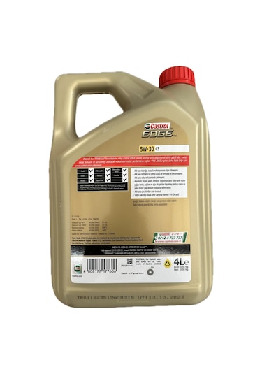 Castrol Edge 5W-30 C3 Tam Sentetik Motor Yağı 4 L