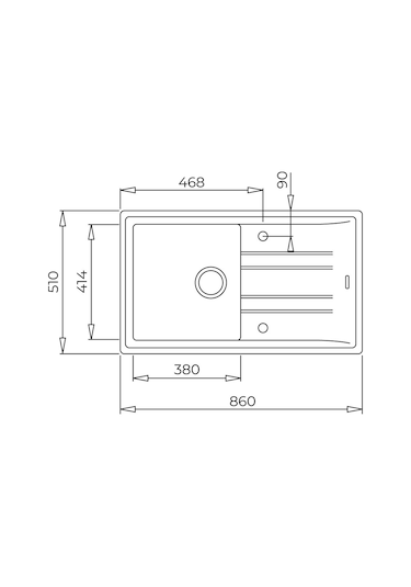 Teka Stone 50 B-Tg 1B 1D Tek Hazneli Tek Damlalıklı Tegranite Eviye - Metalik Gri - 115330021