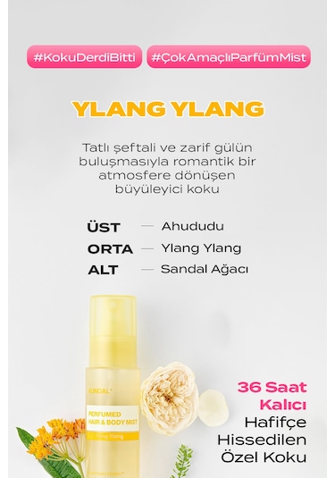 Kundal Perfumed Hair & Body Mist Ylang Ylang