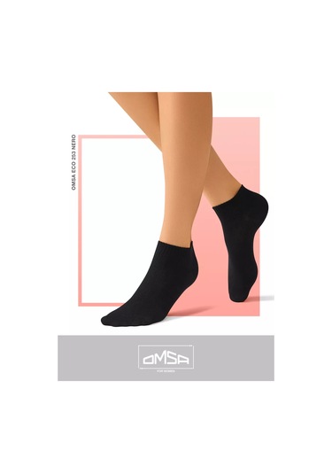 Omsa Pamuklu Kısa Yaz Çorapları 6'lı Set 167928221 Siyah