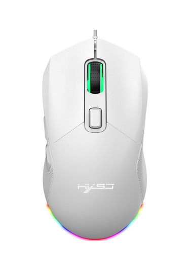 Springsun X300 Rgb Programlanabilir 6 Düğmeli Oyun Faresi - 7200 Dpı, Makro Kayıt, Ergonomik Tasarım Beyaz 001