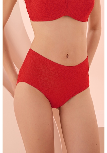 Loya Kadın Kırmızı Nirvana Yüksek Bel Külot Kırmızı